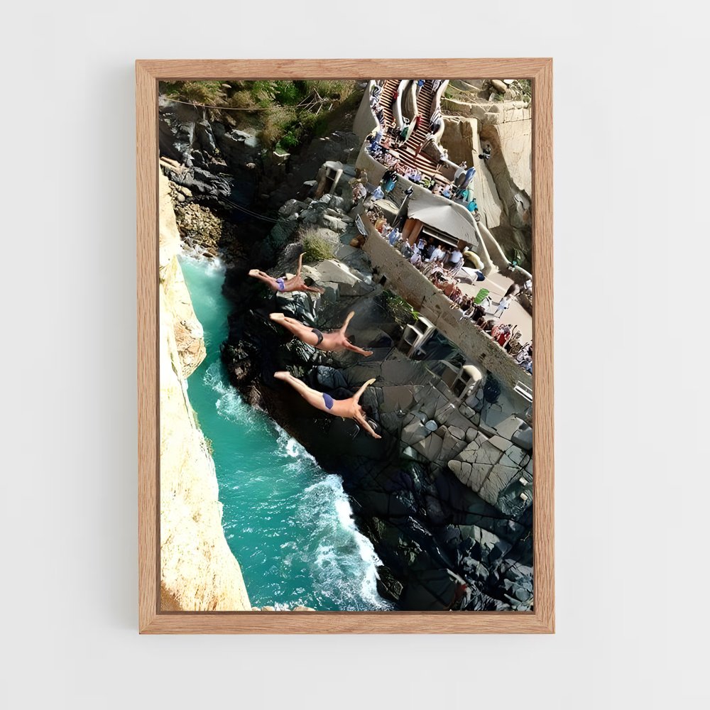 Poster quebrada de acapulco – affiche Plongeon de falaise (vue 4)